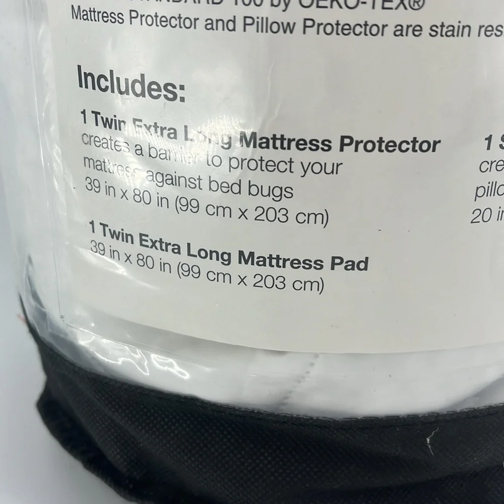 SALT Bed Bug & Allergy Protection Kit TXL Twin X-Long White NEW